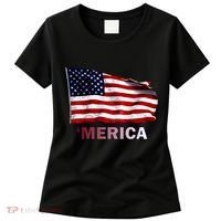 Merica Flag Wave Women's T-Shirt thumb 0