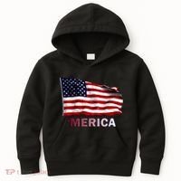 Merica Flag Wave Kids Hoodie thumb 0