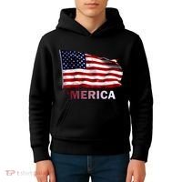 Merica Flag Wave Kids Hoodie thumb 4