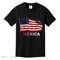 Merica Flag Wave Kids T-Shirt thumb 0
