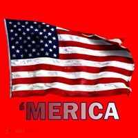 Merica Flag Wave Santa Hat thumb 1