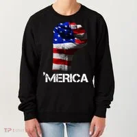 Merica Freedom Fist Women's Sweatshirt thumb 0