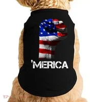 Merica Freedom Fist Doggie Tank thumb 0