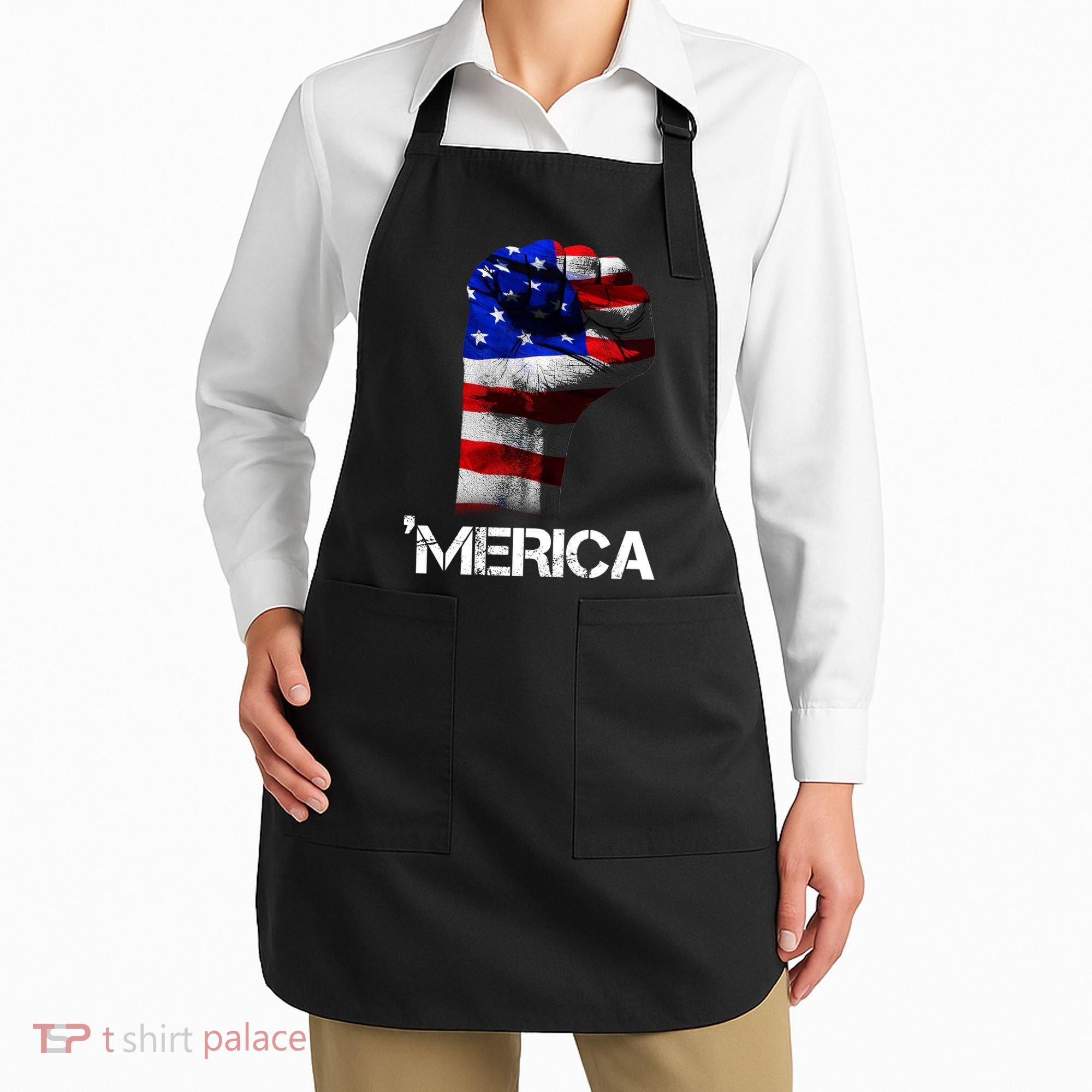 Merica Freedom Fist Apron
