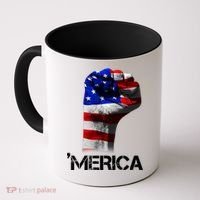 Merica Freedom Fist Coffee Mug thumb 0