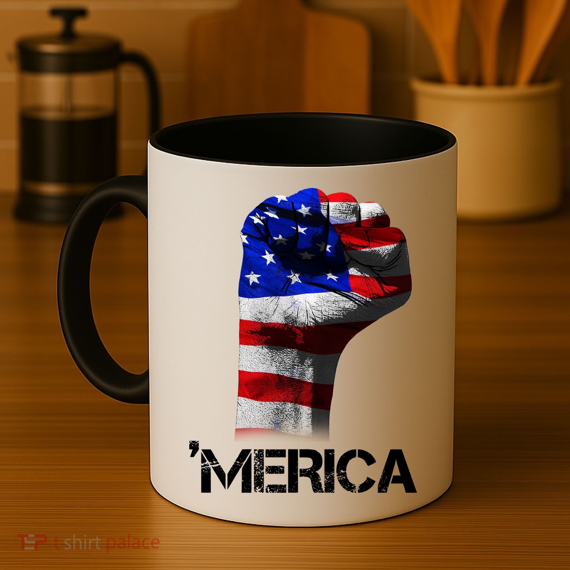 Merica Freedom Fist Coffee Mug