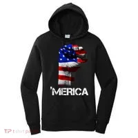 Merica Freedom Fist Women's Hoodie thumb 0