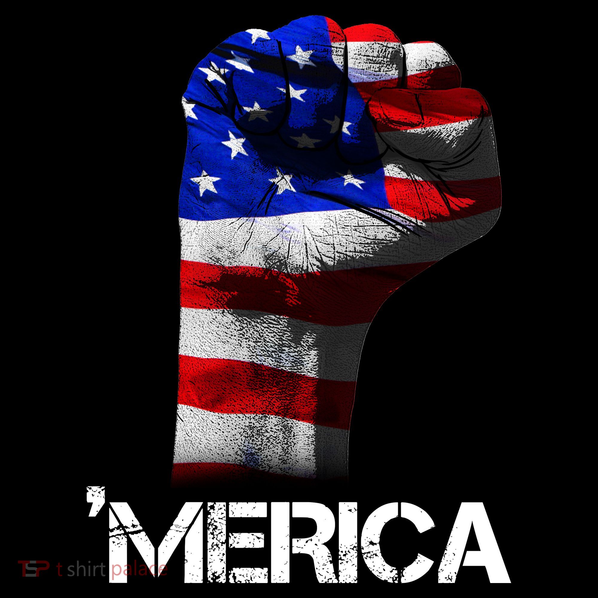 Merica Freedom Fist Women's Hoodie