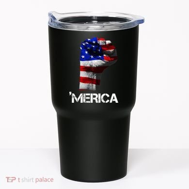 Merica Freedom Fist Tumbler