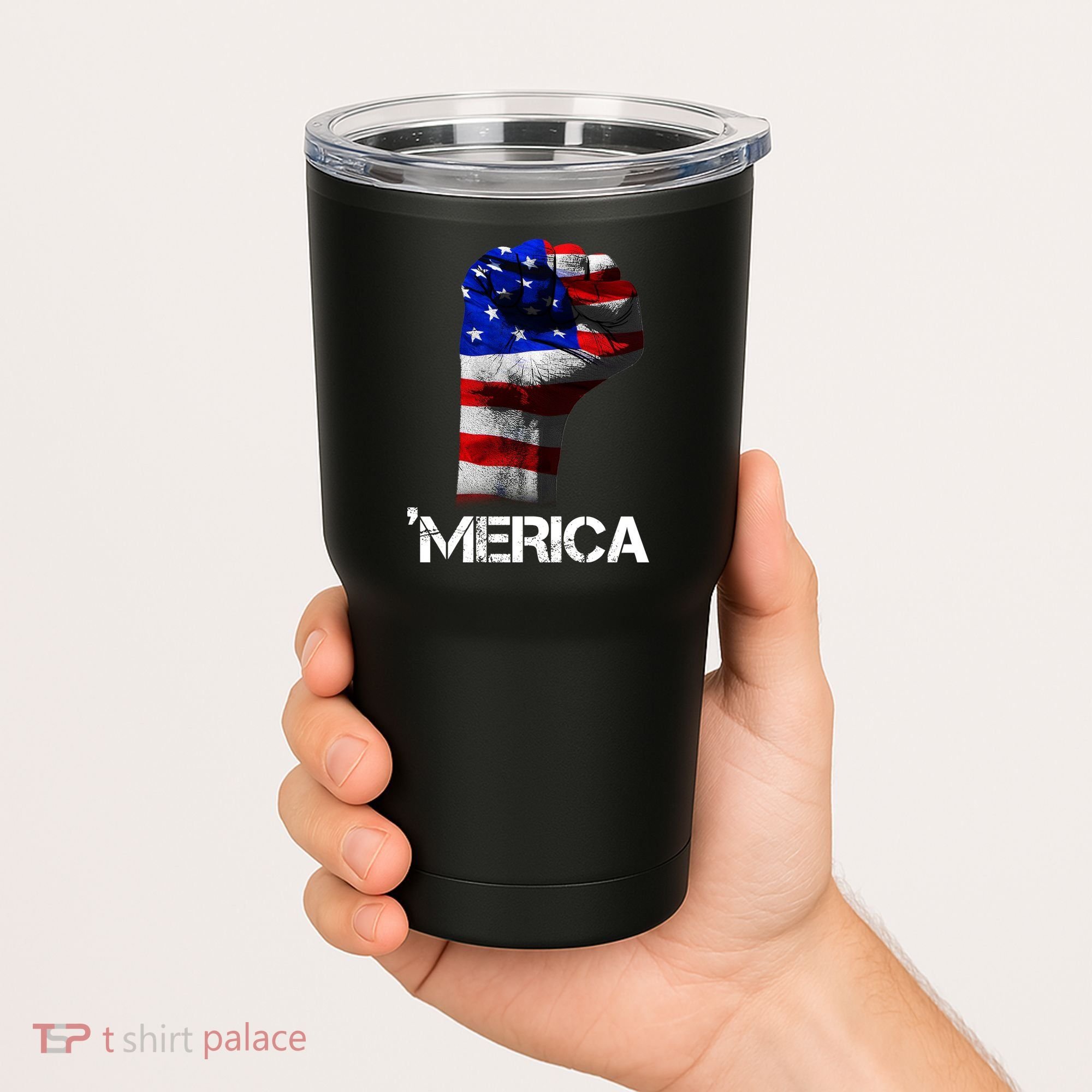 Merica Freedom Fist Tumbler