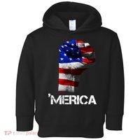 Merica Freedom Fist Toddler Hoodie thumb 0