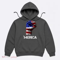 Merica Freedom Fist Hoodie thumb 0