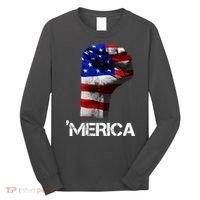 Merica Freedom Fist Long Sleeve Shirt thumb 0