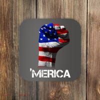 Merica Freedom Fist Coaster thumb 0