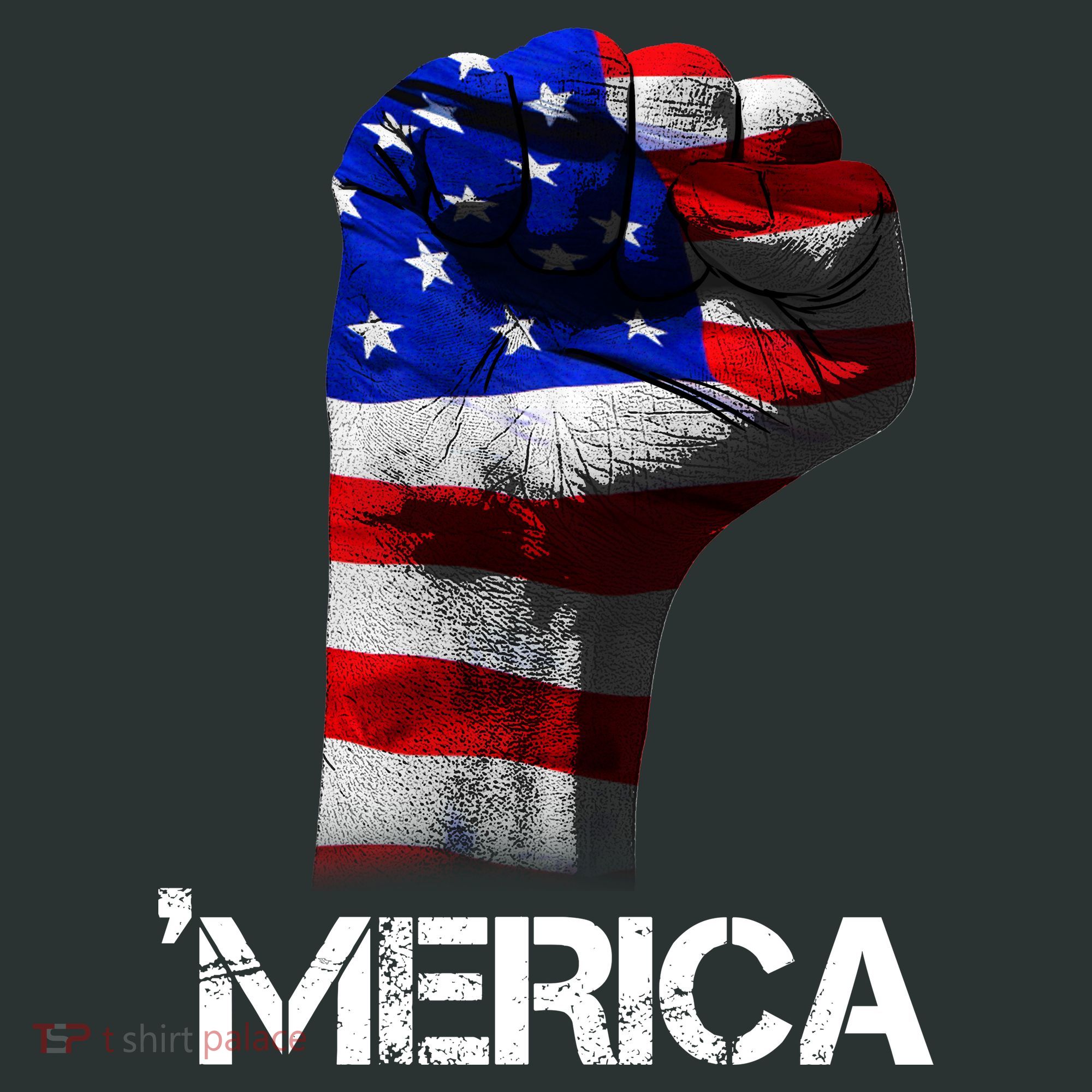 Merica Freedom Fist Baby Bodysuit