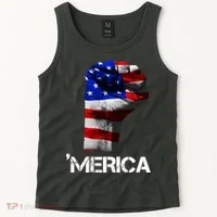 Merica Freedom Fist Tank Top thumb 2