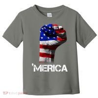 Merica Freedom Fist Toddler T-Shirt thumb 0