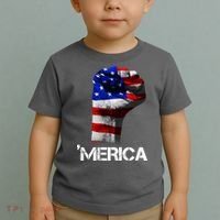 Merica Freedom Fist Toddler T-Shirt thumb 2