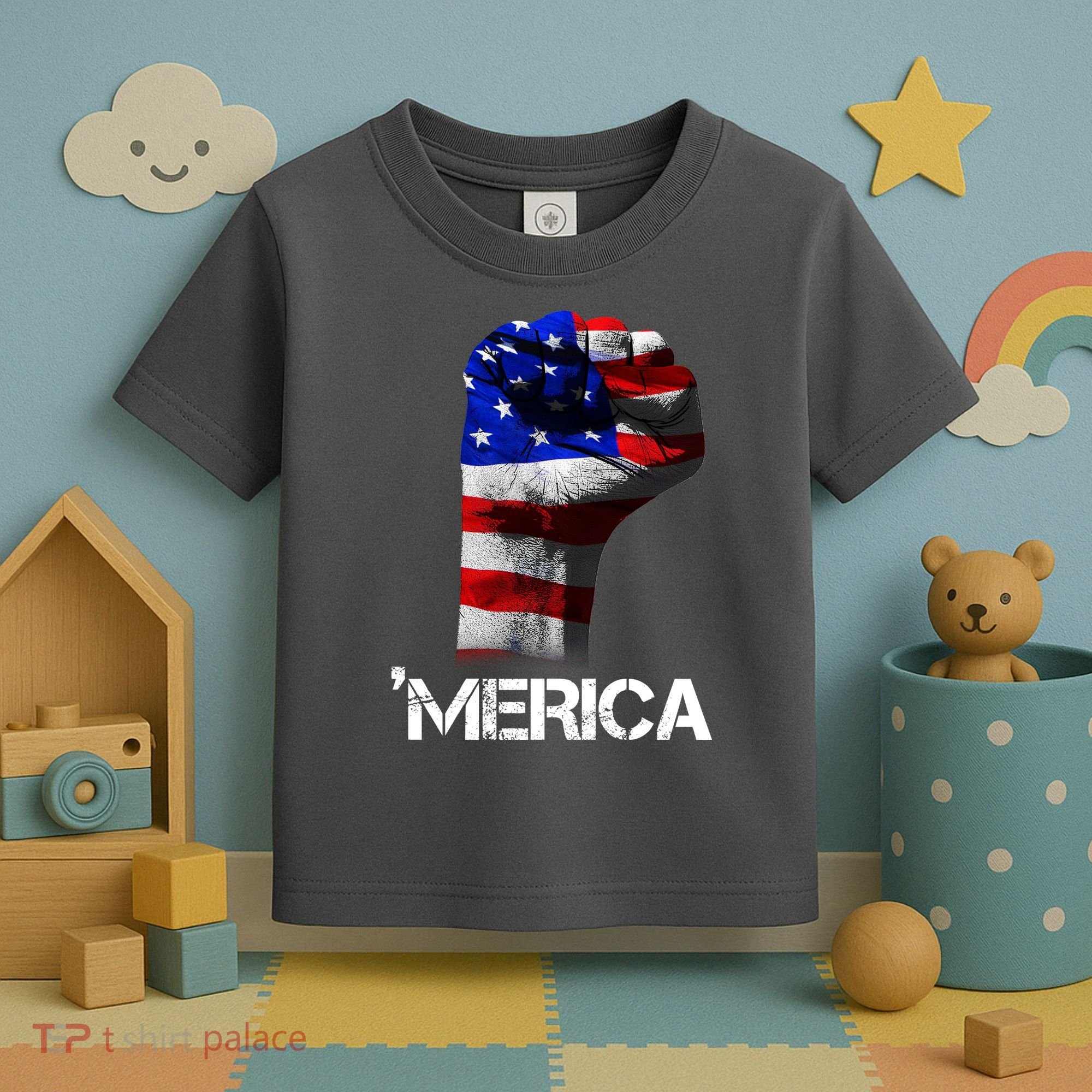 Merica Freedom Fist Toddler T-Shirt