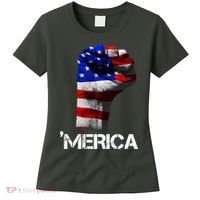 Merica Freedom Fist Women's T-Shirt thumb 0