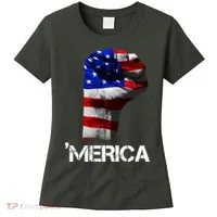 Merica Freedom Fist Women's T-Shirt thumb 0