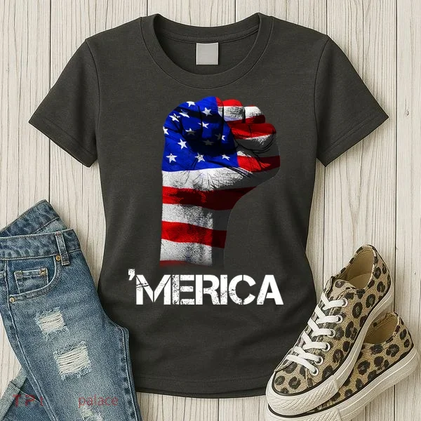 Merica Freedom Fist Women's T-Shirt