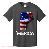 Merica Freedom Fist Kids T-Shirt thumb 0