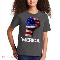 Merica Freedom Fist Kids T-Shirt thumb 2