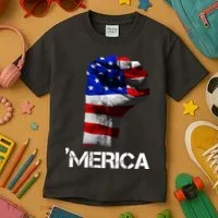 Merica Freedom Fist Kids T-Shirt thumb 3