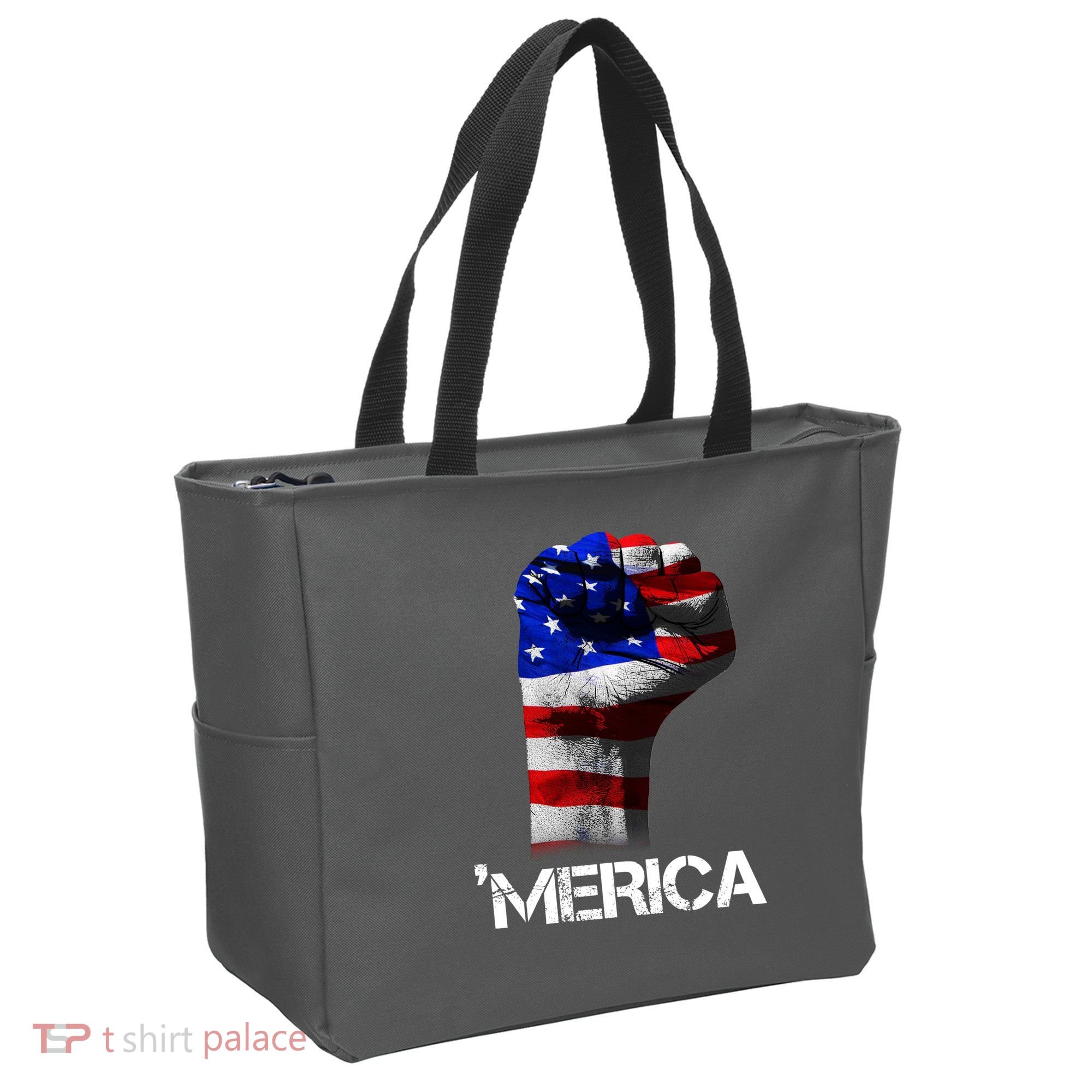 Merica Freedom Fist Tote Bag