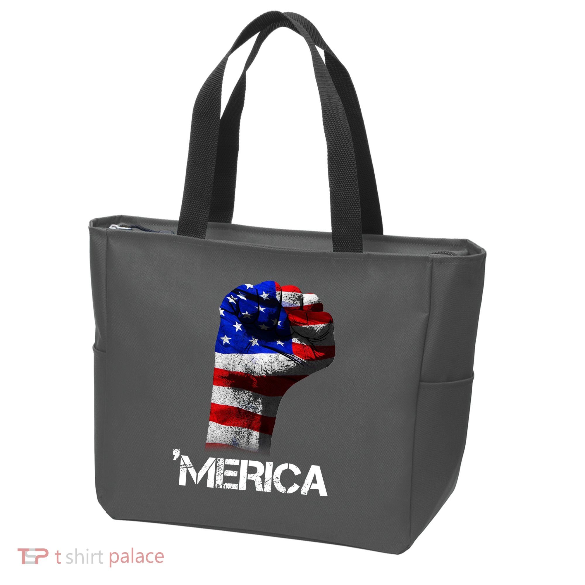 Merica Freedom Fist Tote Bag
