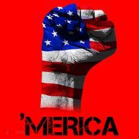 Merica Freedom Fist Santa Hat thumb 1