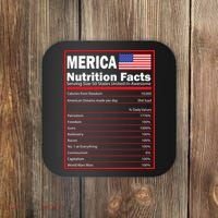 Merica Nutrition Facts Coaster thumb 0