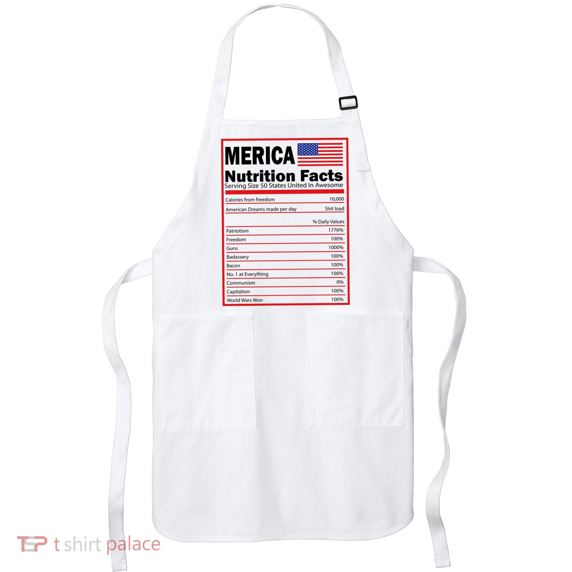 Merica Nutrition Facts Apron