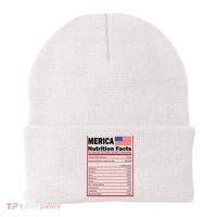 Merica Nutrition Facts Beanie thumb 0