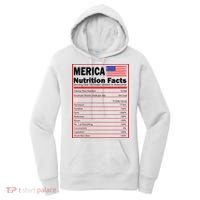 Merica Nutrition Facts Women's Hoodie thumb 0