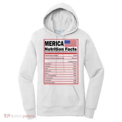 Merica Nutrition Facts Women's Hoodie