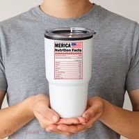Merica Nutrition Facts Tumbler thumb 2