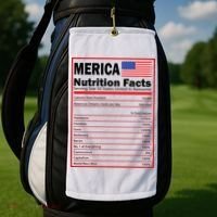 Merica Nutrition Facts Golf Towel thumb 2