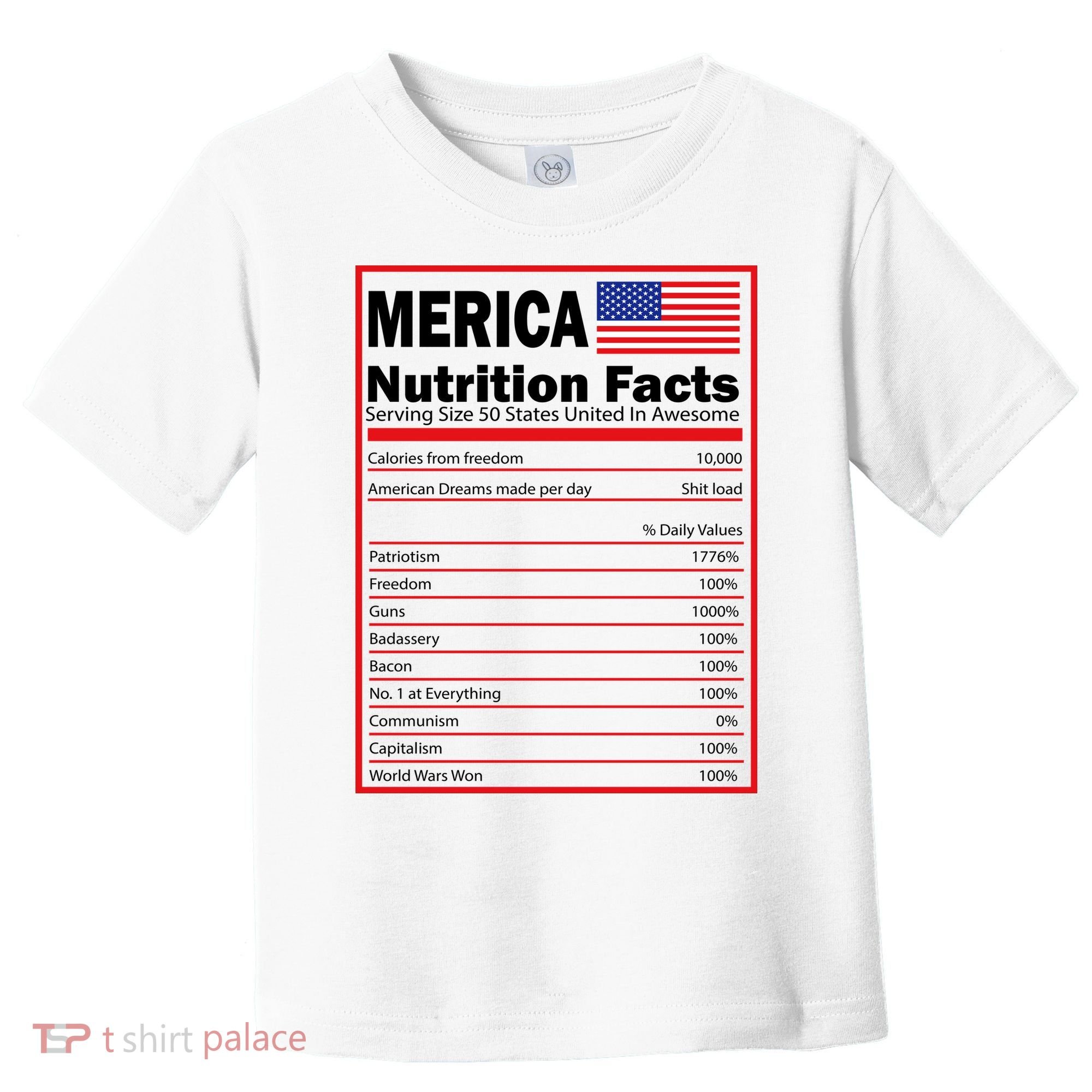 Merica Nutrition Facts Toddler T-Shirt
