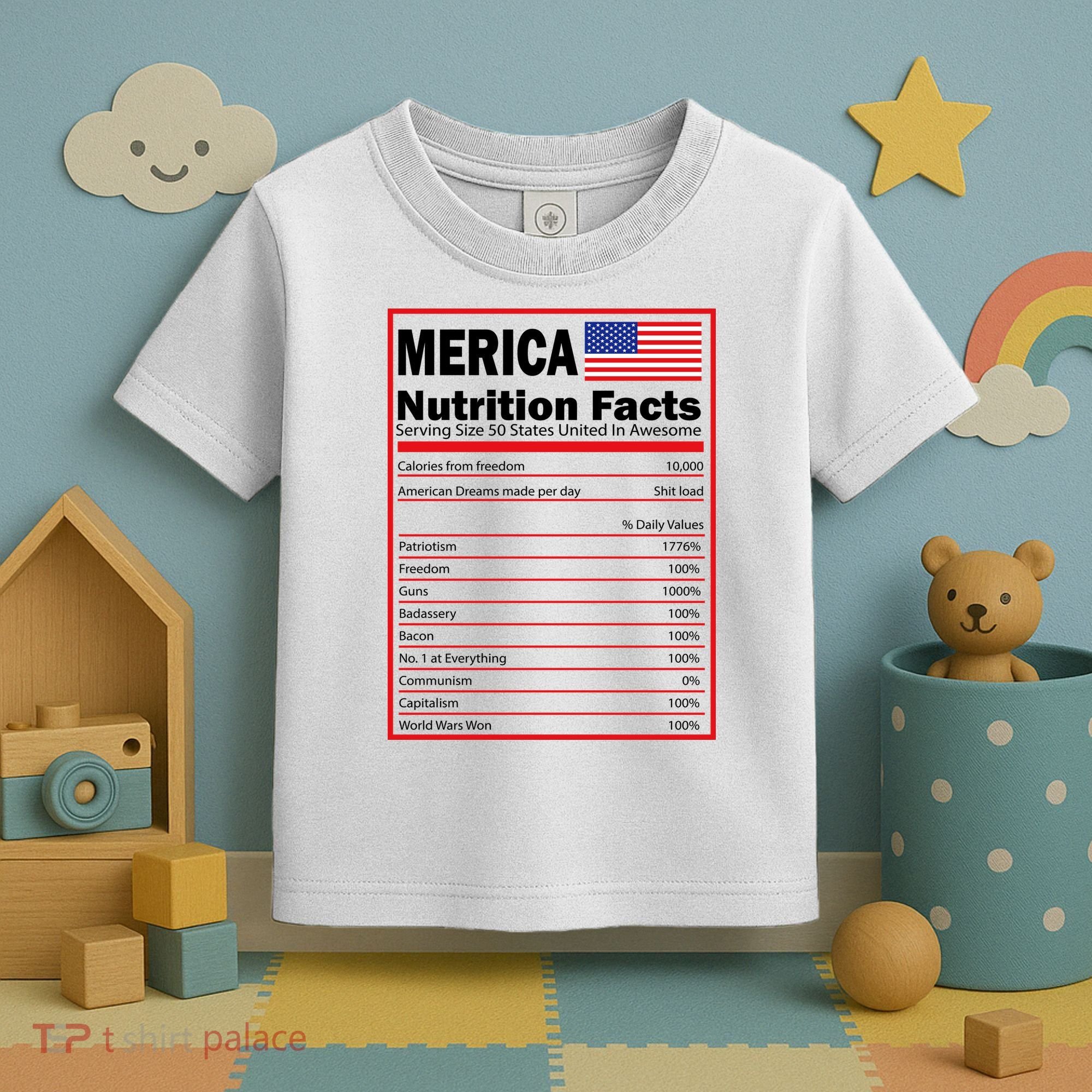 Merica Nutrition Facts Toddler T-Shirt