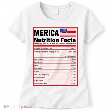 Merica Nutrition Facts Women's T-Shirt