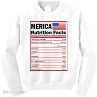 Merica Nutrition Facts Kids Sweatshirt thumb 0
