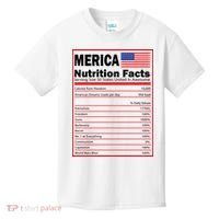 Merica Nutrition Facts Kids T-Shirt thumb 0