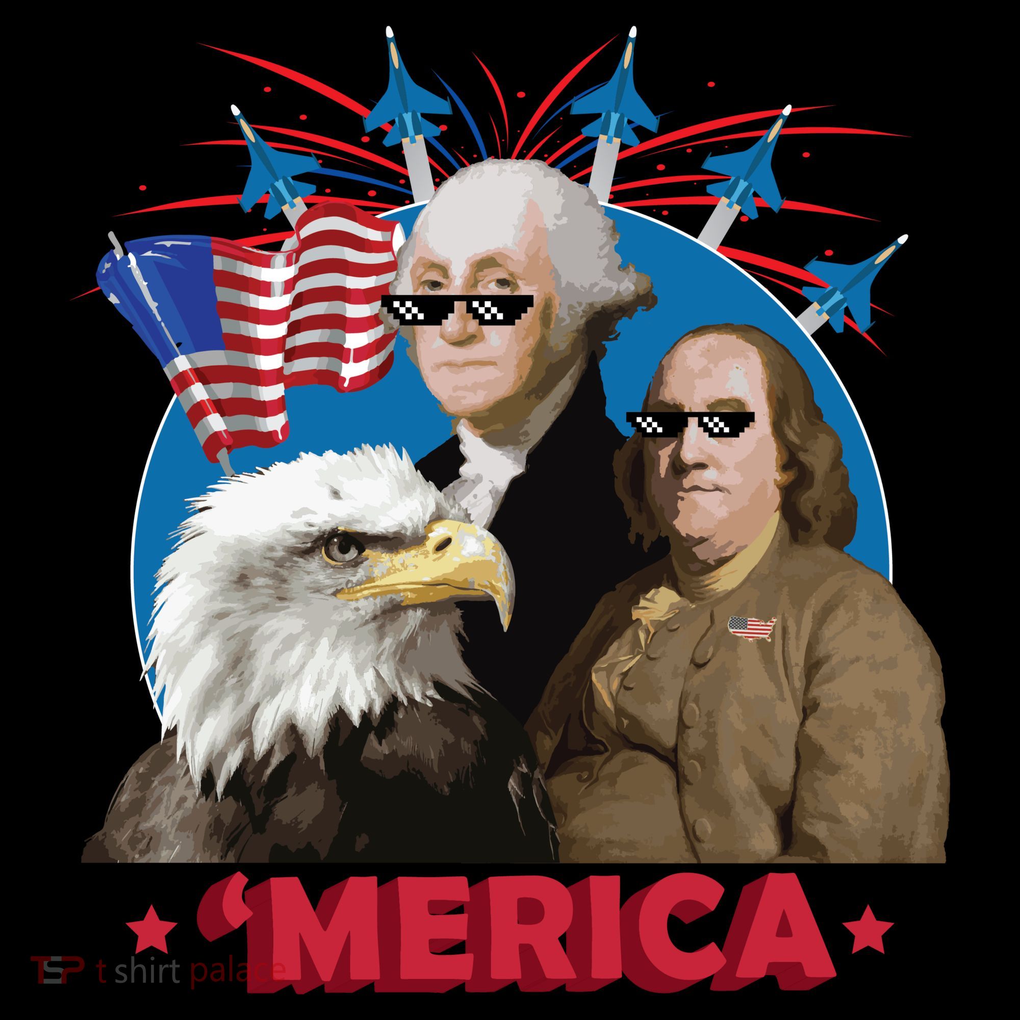 Merica Patriotic Party Backpack