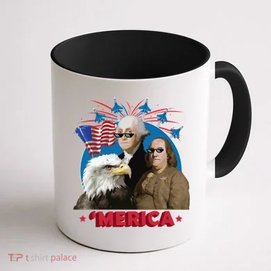 Merica Patriotic Party Coffee Mug back