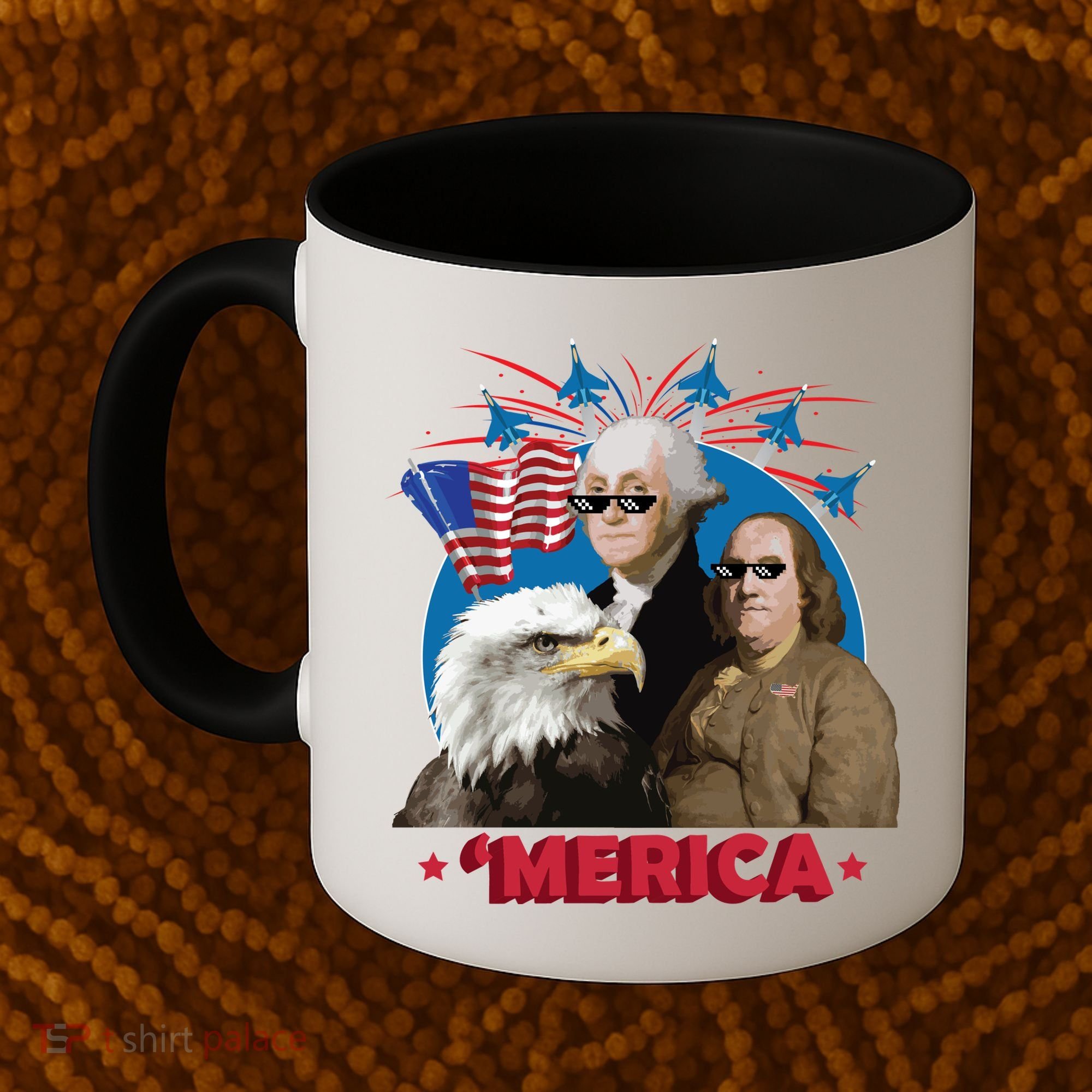 Merica Patriotic Party Coffee Mug
