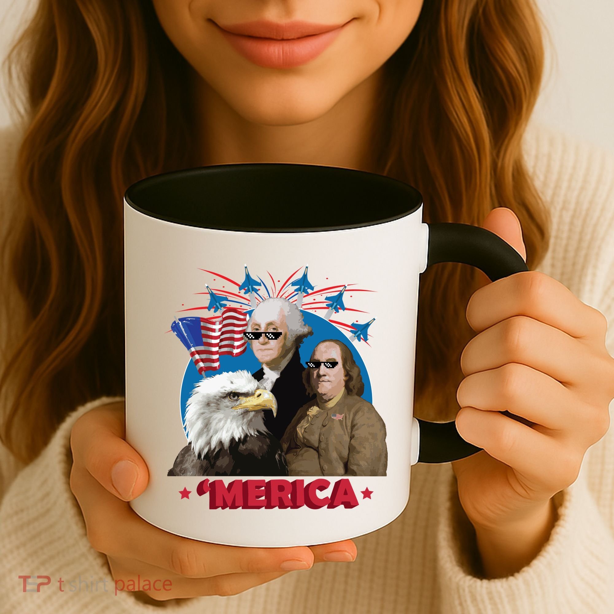 Merica Patriotic Party Coffee Mug