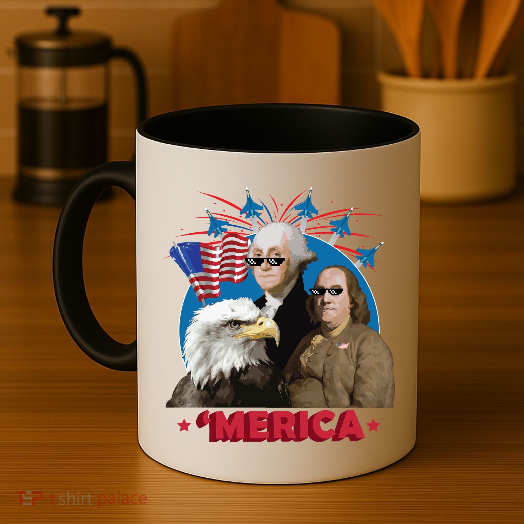 Merica Patriotic Party Coffee Mug