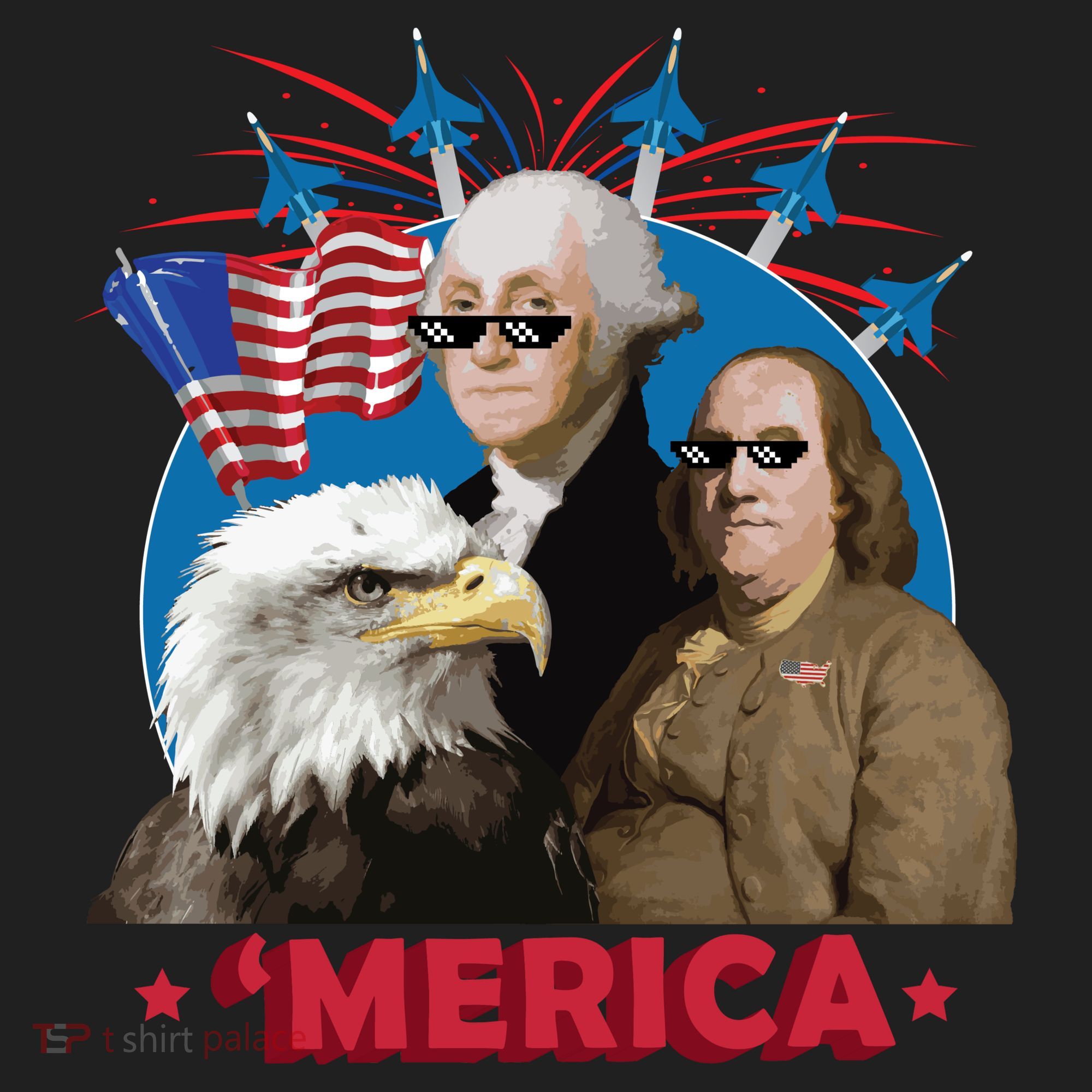 Merica Patriotic Party Tumbler